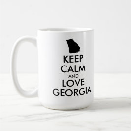 Taza De Café Personalizable MANTENGA CALMA Y AME A GEORGIA