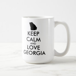 Taza De Café Personalizable MANTENGA CALMA Y AME A GEORGIA