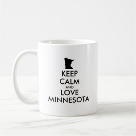 Taza De Café Personalizable MANTENGA CALMA Y AME A MINNESOTA