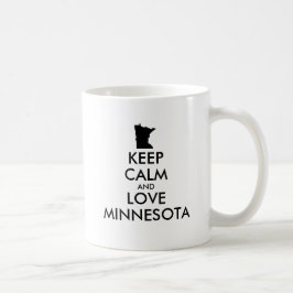 Taza De Café Personalizable MANTENGA CALMA Y AME A MINNESOTA