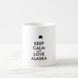 Taza De Café Personalizable MANTENGA LA CALMA Y AME A ALASKA