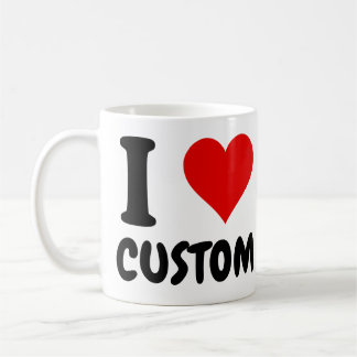 Taza De Café Personalizable Me encanta lo personalizado