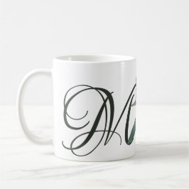 Taza De Café Personalizable Melanie bonito rosa floral lindo