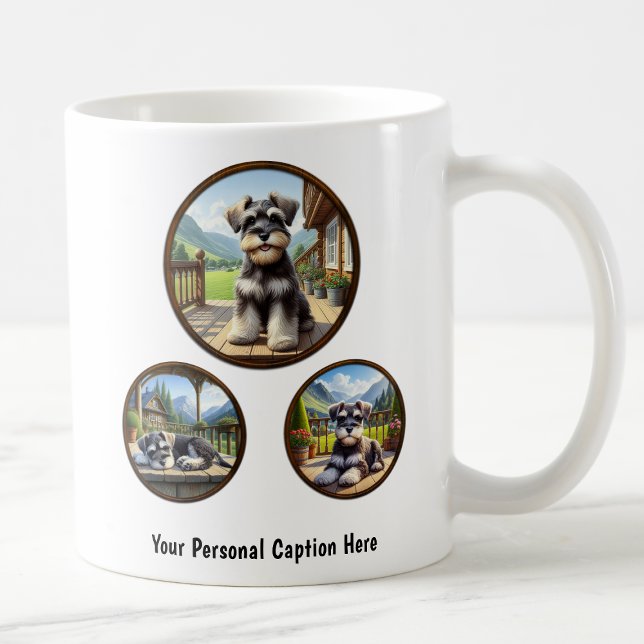 Taza De Café Personalizable Miniatura Schnauzer Puppy (Subido por el creador)