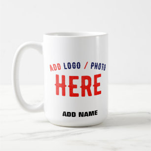 TAZA DE CAFÉ PERSONALIZABLE MODERNO ESTILO BLANCO VERIFICADO MA