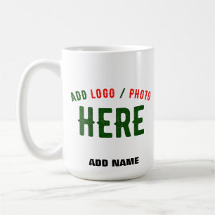TAZA DE CAFÉ PERSONALIZABLE MODERNO ESTILO BLANCO VERIFICADO MA