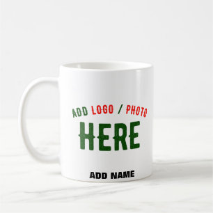 TAZA DE CAFÉ PERSONALIZABLE MODERNO ESTILO BLANCO VERIFICADO MA
