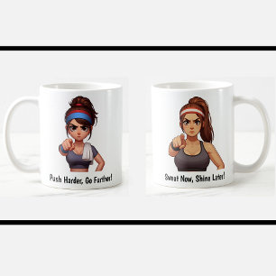 Taza De Café Personalizable Motivational Fitness Coffee Mug