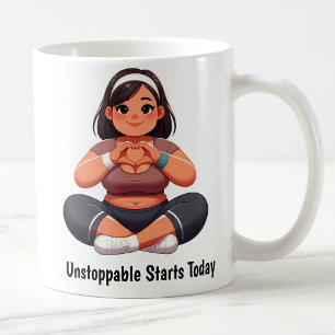 Taza De Café Personalizable Motivational Fitness Coffee Mug