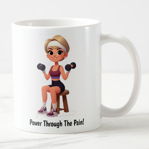 Taza De Café Personalizable Motivational Fitness Coffee Mug