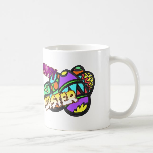 Taza De Café Personalizable Mug de Huevos de Pascua (Derecha)