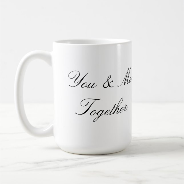 Taza De Café Personalizable Mug Design Typography Valentine Gif (Izquierda)