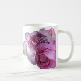 Taza De Café Personalizable Natalie nombre bonito flores rosada