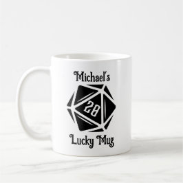 Taza De Café Personalizable Natural 20 Lucky