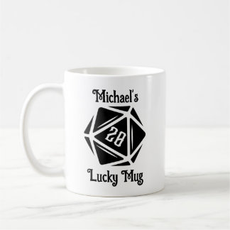 Taza De Café Personalizable Natural 20 Lucky