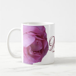 Taza De Café Personalizable nombre Margaret bonito rosas rosas 