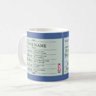 Taza De Café Personalizable nostálgico del E-Boleto