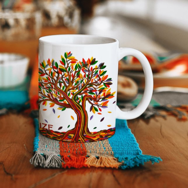 Taza De Café Personalizable Otoño Colores Cálidos Caer Material (Subido por el creador)