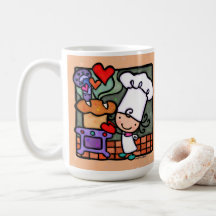 Personalizable Pan Cute Baking Chef Coffee Mug