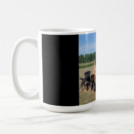 Taza De Café Personalizable Pastor Alemán con Cachorros Adorabl