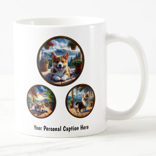 Taza De Café Personalizable Pembroke Welsh Corgi Puppy