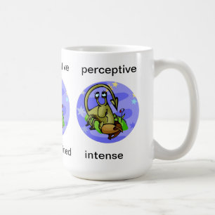 Taza De Café Personalizable Personalizado Rasgos Escorpio Rasgo