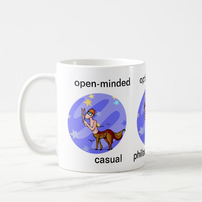 Taza De Café Personalizable Personalizado Sagittarius Centaur T (Izquierda)