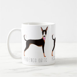 Taza De Café Personalizable Podenco Orito Cartoon Dog