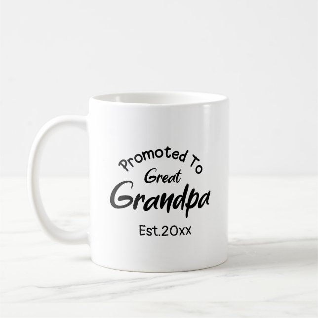 Taza De Café Personalizable promovido al abuelo (Izquierda)