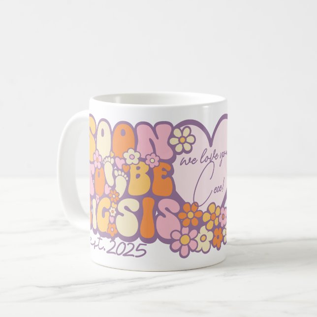 Taza De Café Personalizable "Pronto para ser grande, este. 2025 (Anverso izquierdo)