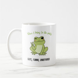 Taza De Café Personalizable Retro Chill Frog Personalidad Vibe