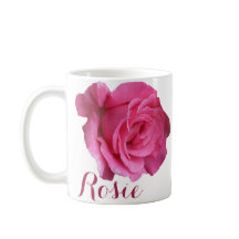 Personalizable Rosie nombre rosa flores boho
