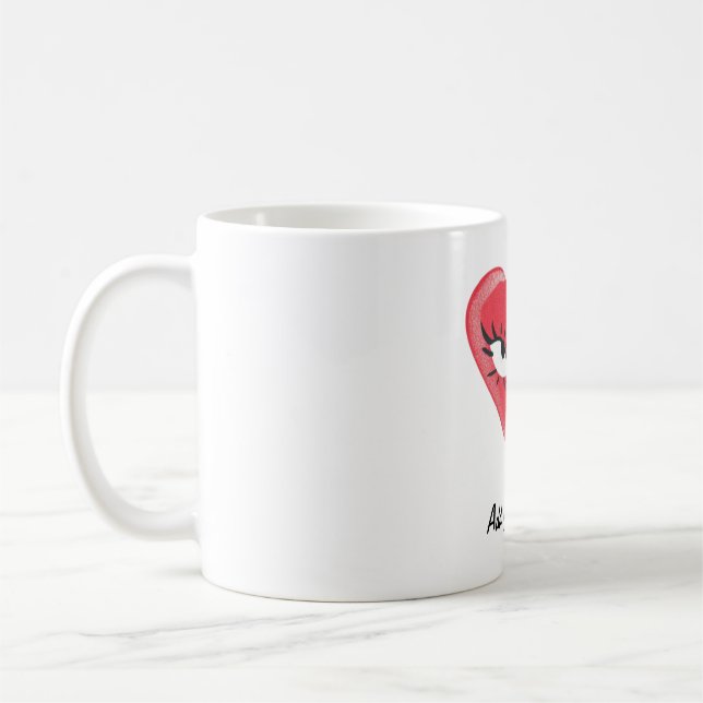 Taza De Café Personalizable San Valentín café Mug (Izquierda)