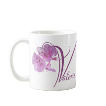 Personalizable Valerie nombre boho floral rosa div