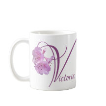 Personalizable Victoria nombre boho floral rosa