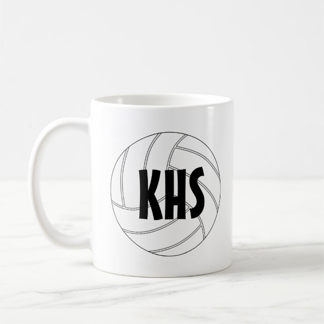 Taza De Café Personalizable Voleibol Coffee Mug (Izquierda)