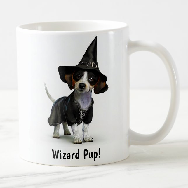 Taza De Café Personalizable Witchy Jack Russell Terrier Pup (Subido por el creador)