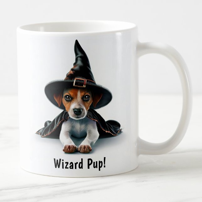 Taza De Café Personalizable Witchy Jack Russell Terrier Pup (Subido por el creador)