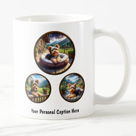 Taza De Café Personalizable Yorkshire Terrier Puppy