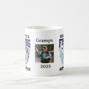 Taza De Café Personalización de la aventura de pesca fotográfic