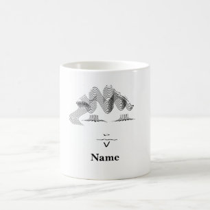 Taza De Café Personalización de la Caricatura Femenina