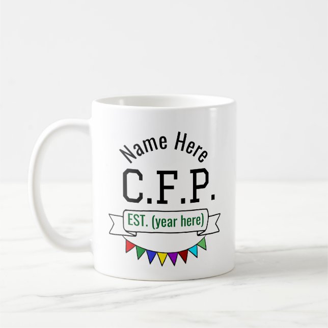 Taza De Café Personalización de la PPC de planificación financi (Izquierda)