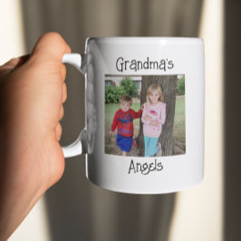 Taza De Café Personalización de los ángeles de la abuela