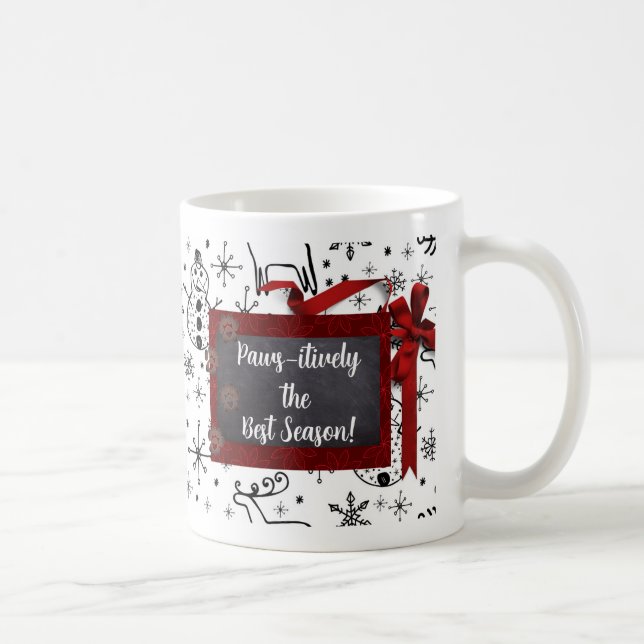 Taza De Café Personalización de Navidades Café de perro (Derecha)