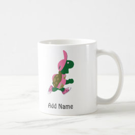Taza De Café Personalización de tortuga en ejecución