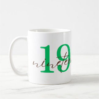 Taza De Café Personalización del 19º Aniversario
