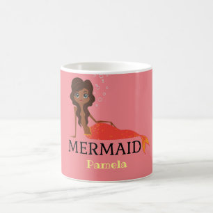 Taza De Café Personalización del diseño de la sirena