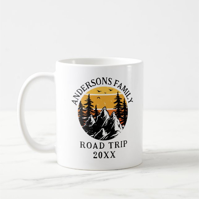 Taza De Café Personalización del viaje por carretera de Reunión (Izquierda)