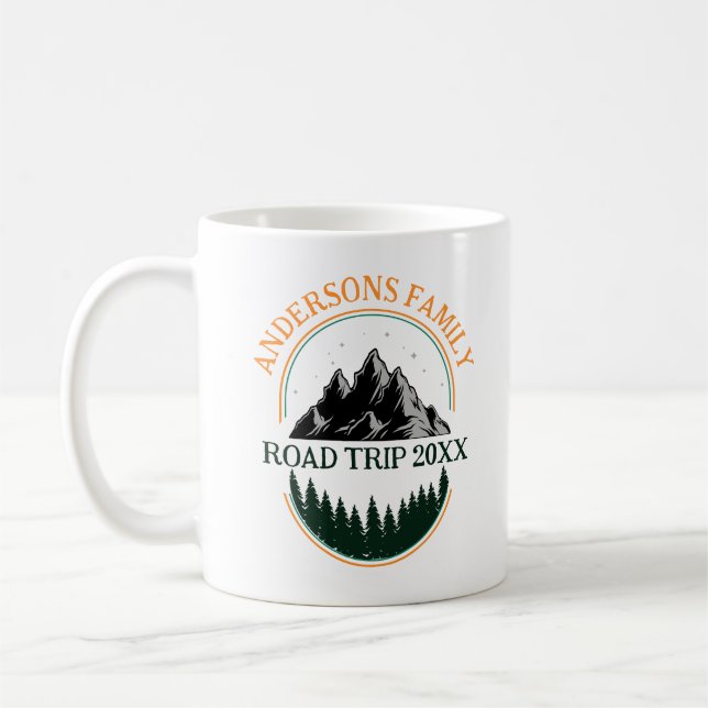 Taza De Café Personalización del viaje por carretera de Reunión (Izquierda)