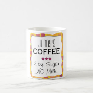 Taza de café personalizada